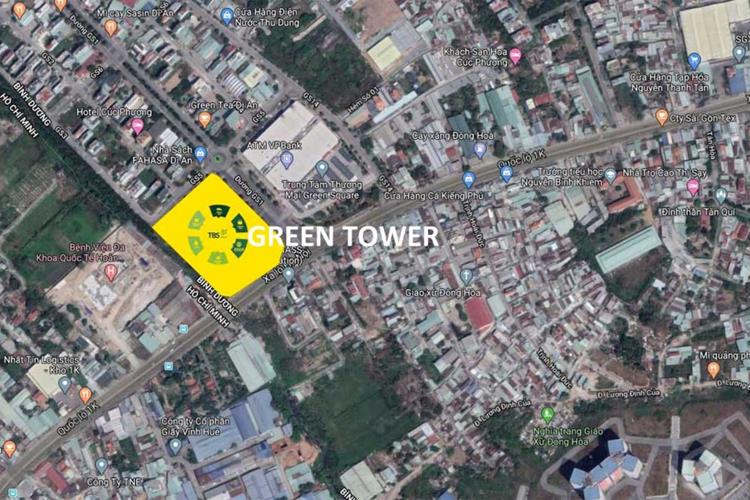 Vị trí chiến lược của dự án Green Tower 