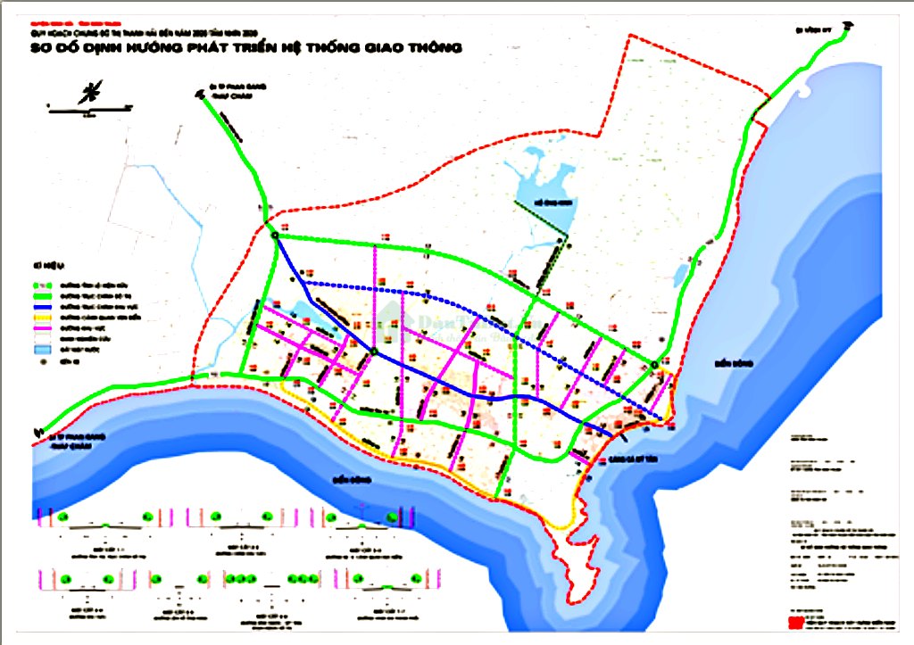 Bản đồ Quy hoạch giao thông huyện Ninh Hải