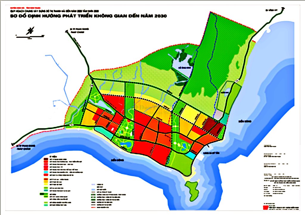 Bản đồ định hướng phát triển không gian huyện Ninh Hải