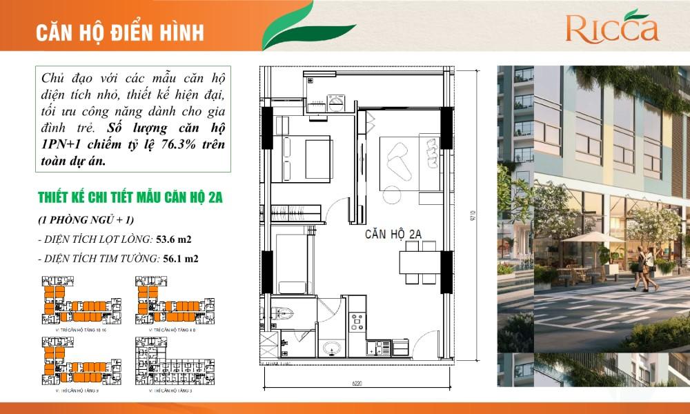 Thiết kế căn hộ Ricca quận 9