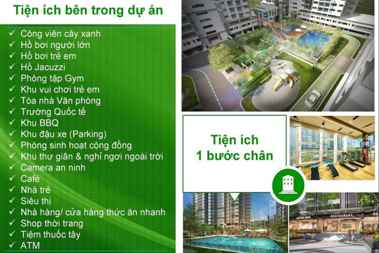 Tiện ích dự án căn hộ Opal Avenue Bình Dương