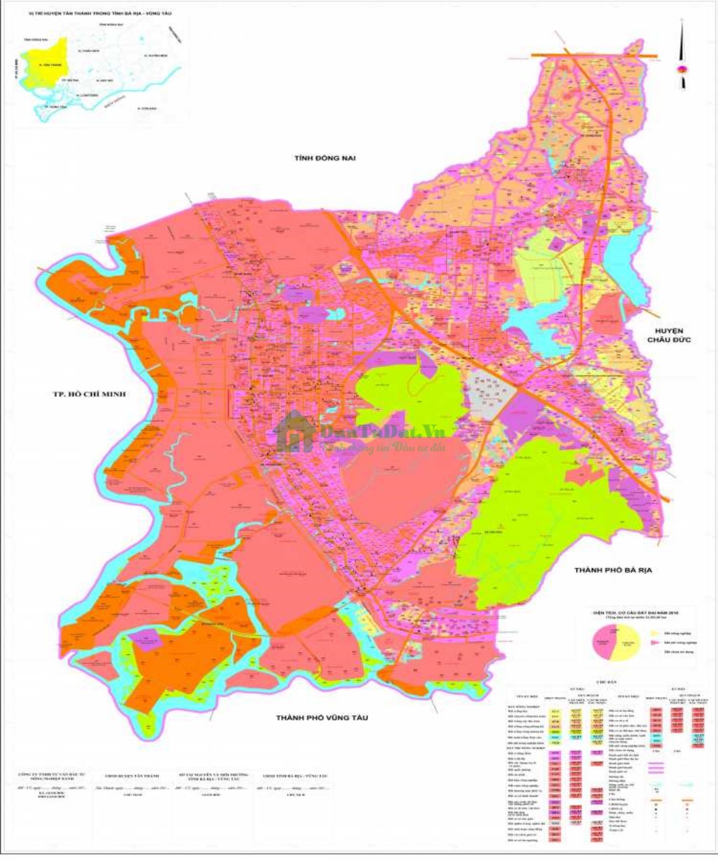 Bản đồ quy hoạch sự dụng đất Bà Rịa - Vũng Tàu 
