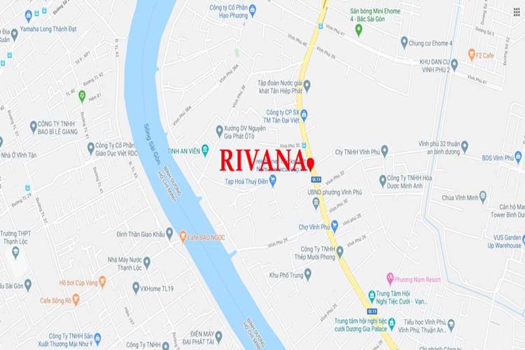 Vị trí dự án Rivana Thuận An