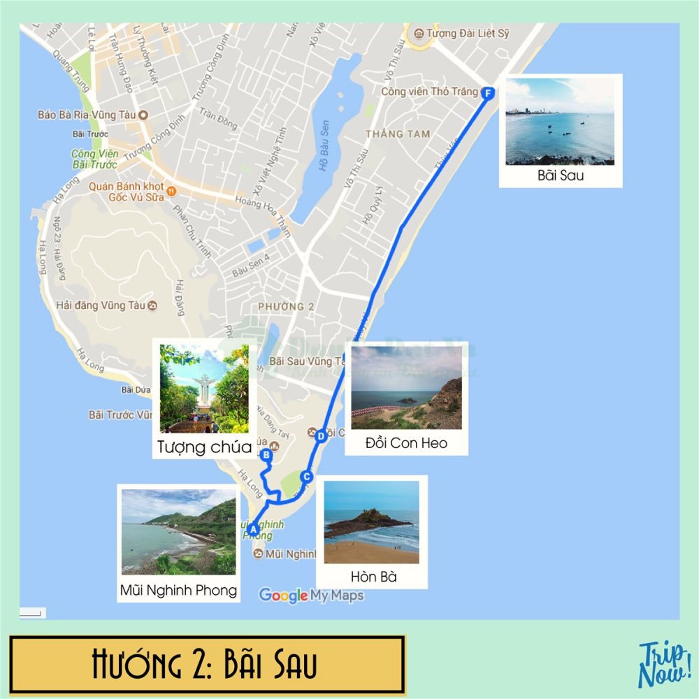 Bản đồ du lịch Bà Rịa - Vũng Tàu