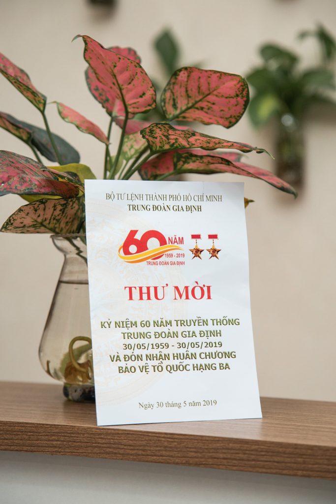 Thư mời từ Đảng ủy, Chỉ huy Trung Đoàn Gia Định gửi đến Tập đoàn Địa ốc Alibaba