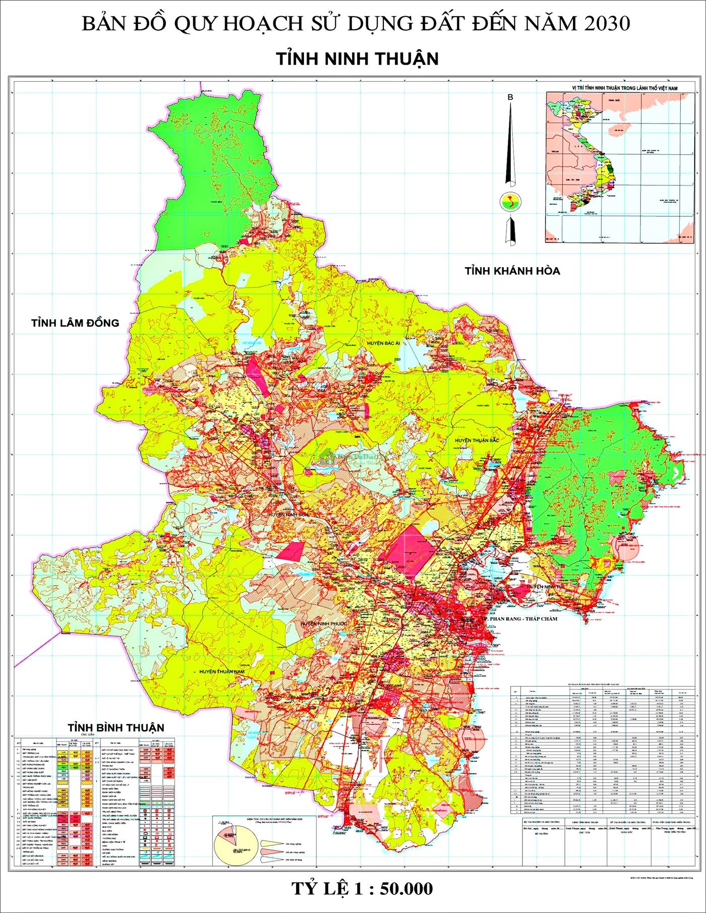 Bản đồ quy hoạch tỉnh Ninh Thuận chi tiết nhất