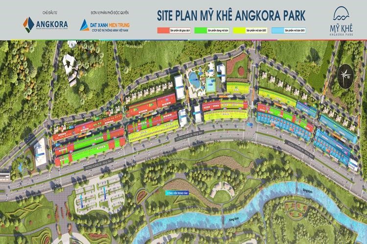 Mặt bằng tổng thể của khu đô thị Mỹ Khê Angkora Park