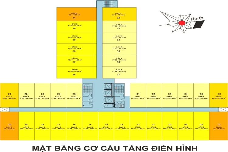 Mặt bằng dự án Phúc Đạt Tower