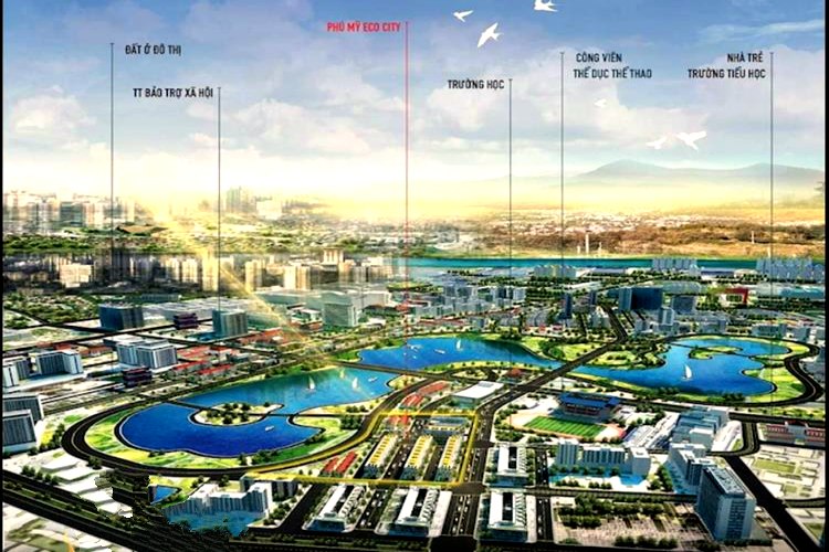 Phối cảnh tổng quan dự án Phú Mỹ Eco City 