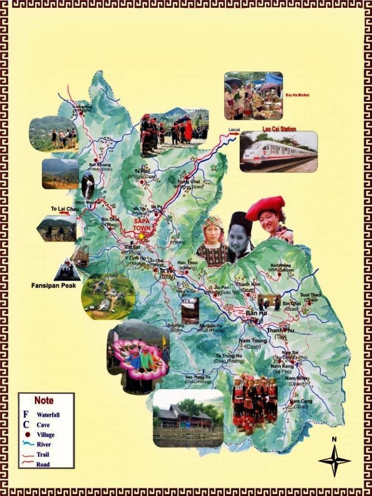 Bản đồ du lịch Lào Cai
