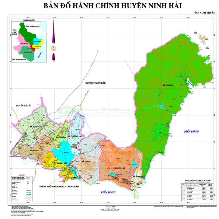 Bản Đồ Hành Chính Huyện Ninh Hải