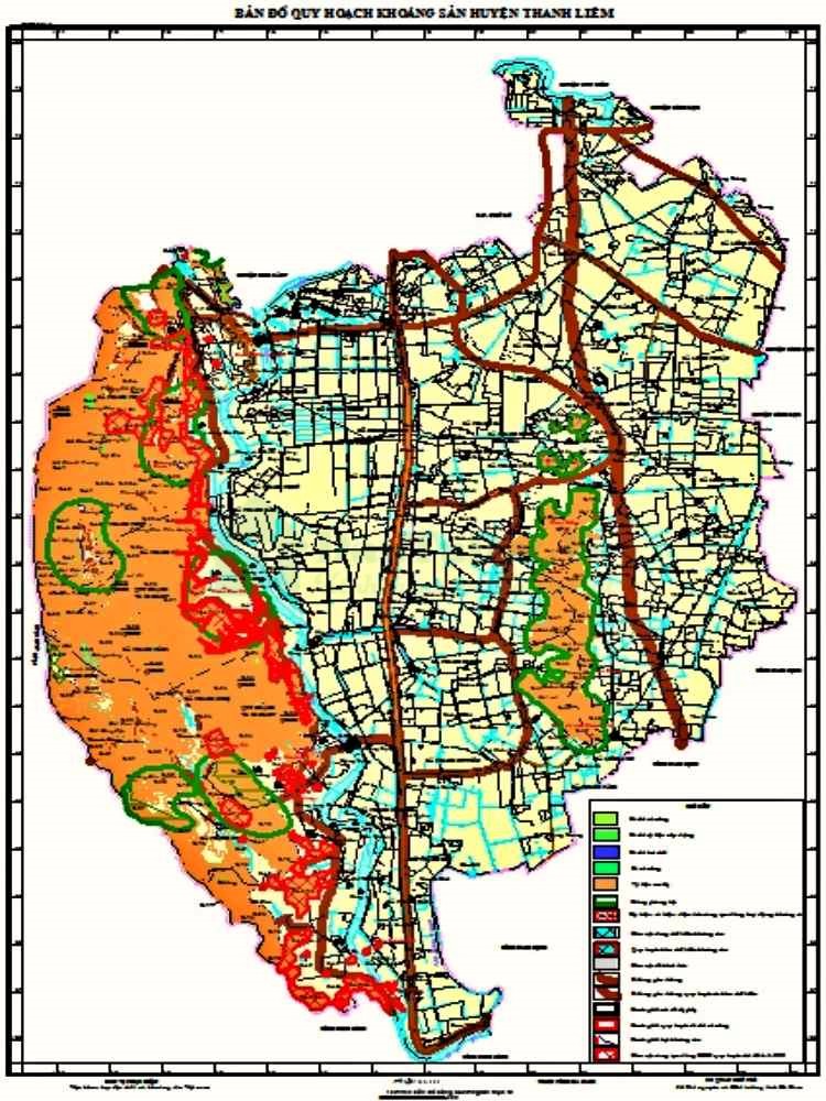 Bản đồ quy hoạch huyện Thanh Liêm