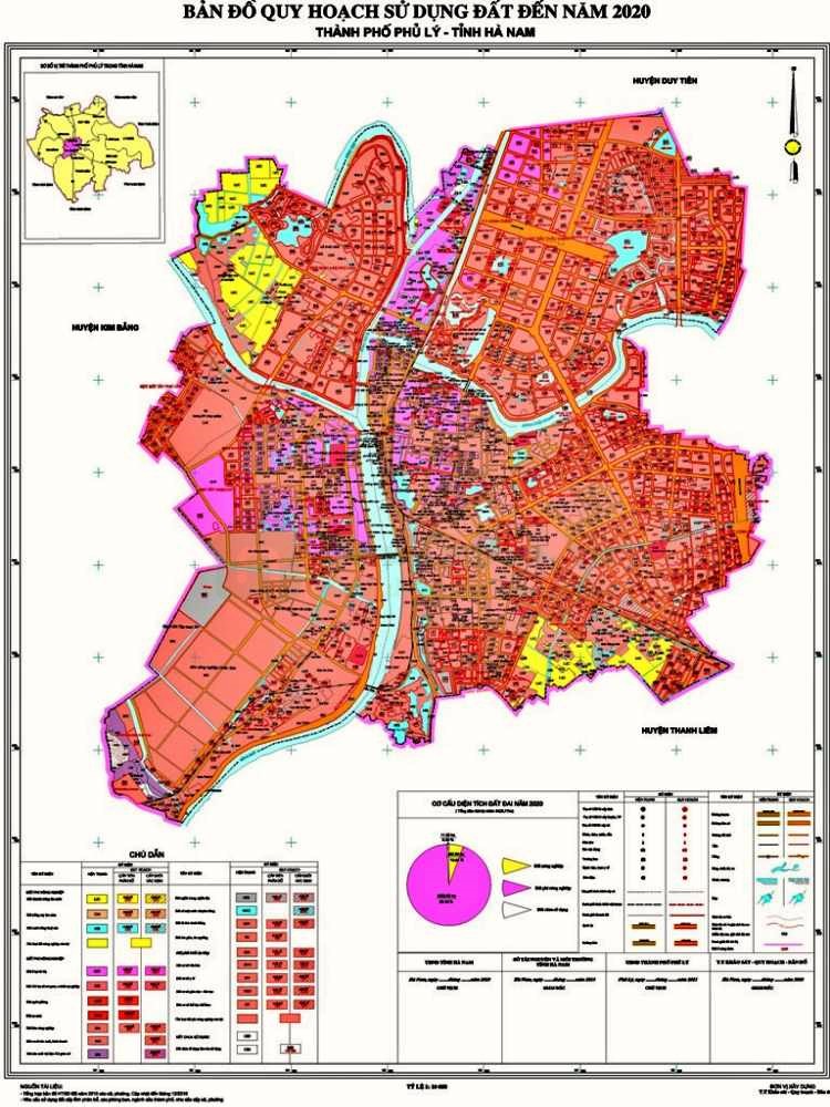 Bản đồ quy hoạch sử dụng đất tỉnh Hà Nam