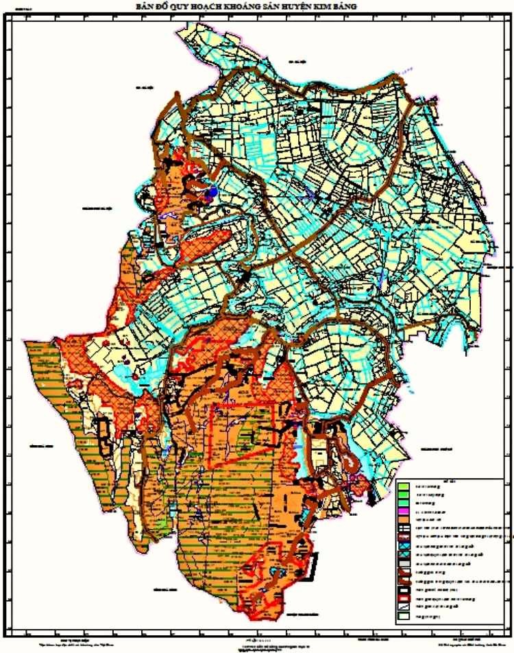 Bản đồ quy hoạch huyện Kim Bảng