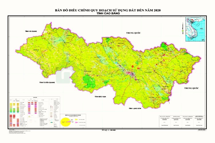 Bản đồ sử dụng đất tại Cao Bằng 