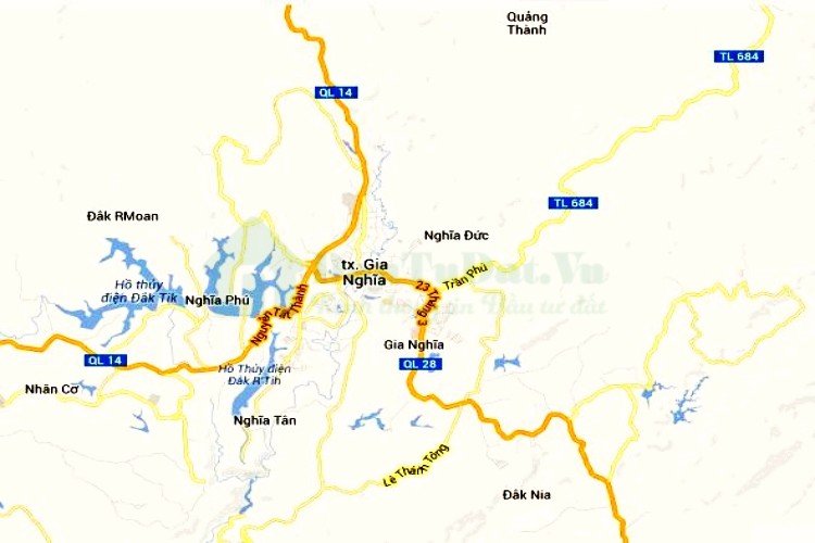 Bản đồ giao thông Đăk Nông