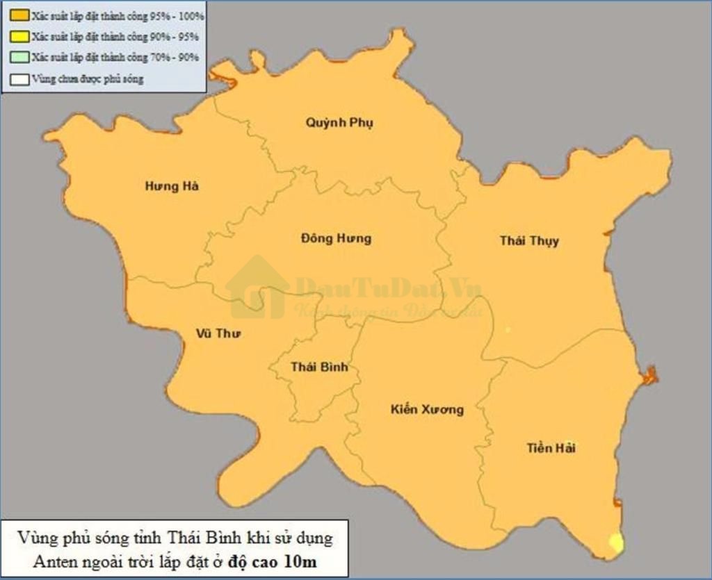 Bản đồ hành chính tỉnh Thái Bình