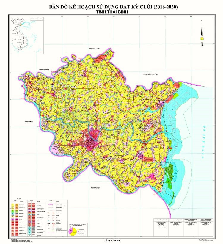 Bản đồ sử dụng đất tại Thái Bình 