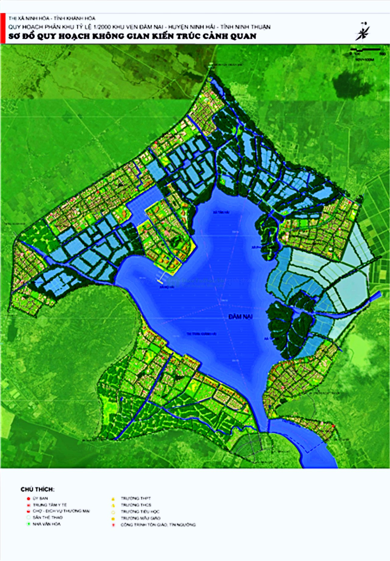 Bản đồ quy hoạch phân khu ven Đầm Nại H. Ninh Hải - Ninh Thuận
