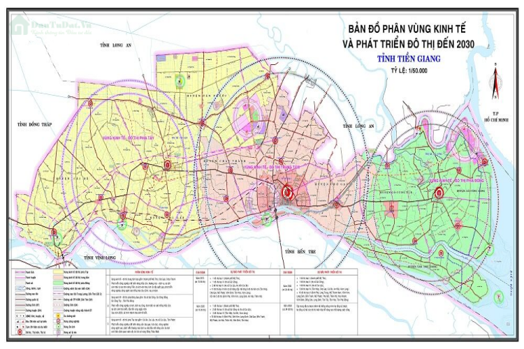 Bản đồ quy hoạch Tiền Giang