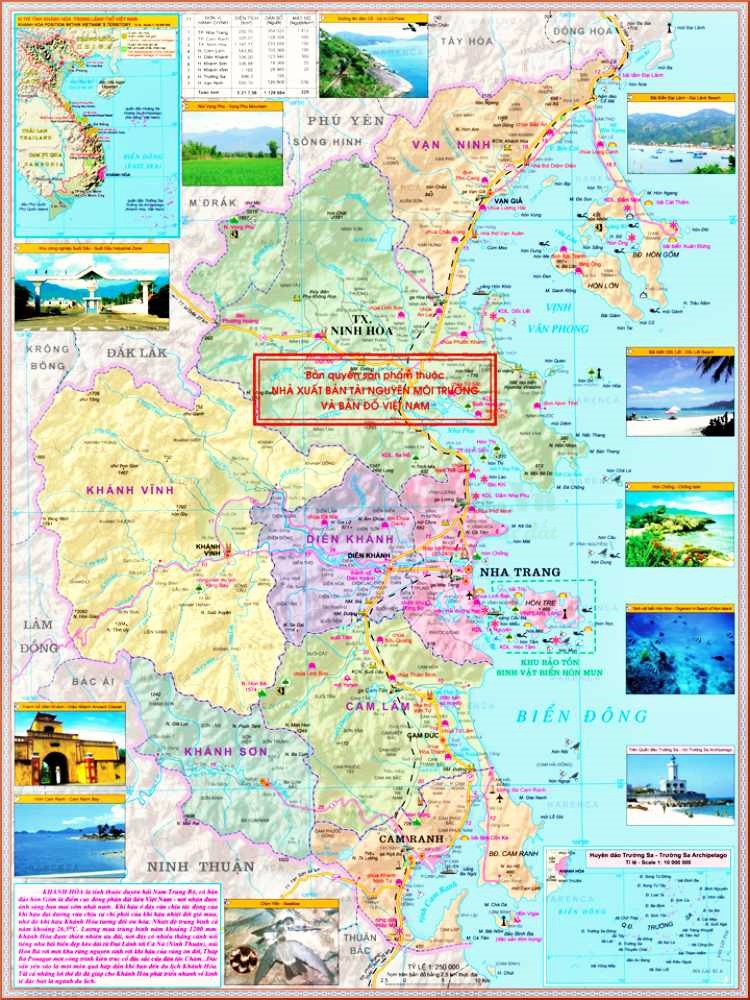 Bản đồ du lịch Khánh Hòa