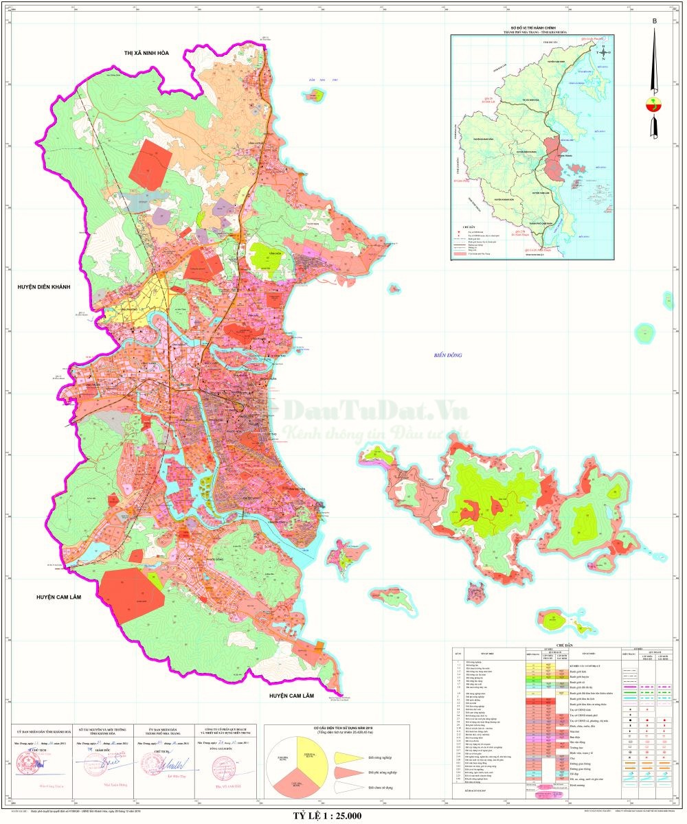 Bản đồ sử dụng đất tại Khánh Hòa