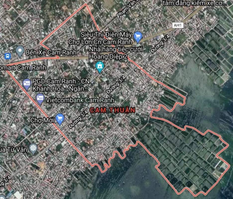 Bản đồ quy hoạch giao thông phường Cam Thuận